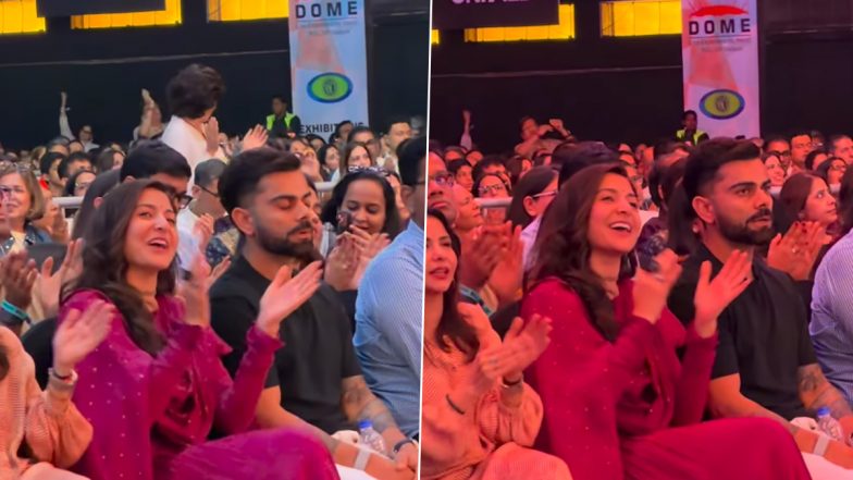 Anushka Sharma and Virat Kohli Chant &lsquo;Hari Naam&rsquo; As They Make Rare Appearance at Krishna Das&rsquo; Mumbai Kirtan