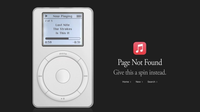 Apple Celebrates 25 Years of iPod with Browser Easter Egg