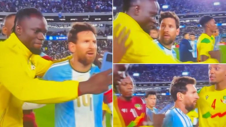 Lionel Messi Faces Awkward Selfie Attempt From Benin Player After Argentina&rsquo;s 3-0 Win