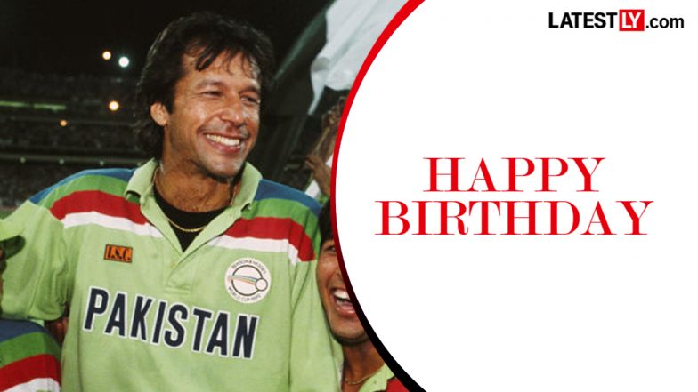 Imran Khan Birthday Special: Celebrating Pakistan Cricket Icon As 1992 World Cup Winning Captain Turns 74