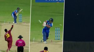 sports-Ishan Kishan Six Video: Watch Indian Batter Smash Massive Six Out of the Ground Off Romario Shepherd During IND vs WI 5th T20I 2026