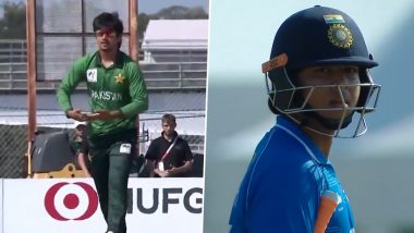 Saim Ayub Celebrates Vaibhav Sooryavanshi's Wicket With Cradle Celebration During IND vs PAK Asian Games 2026 Cricket Gold Medal Match