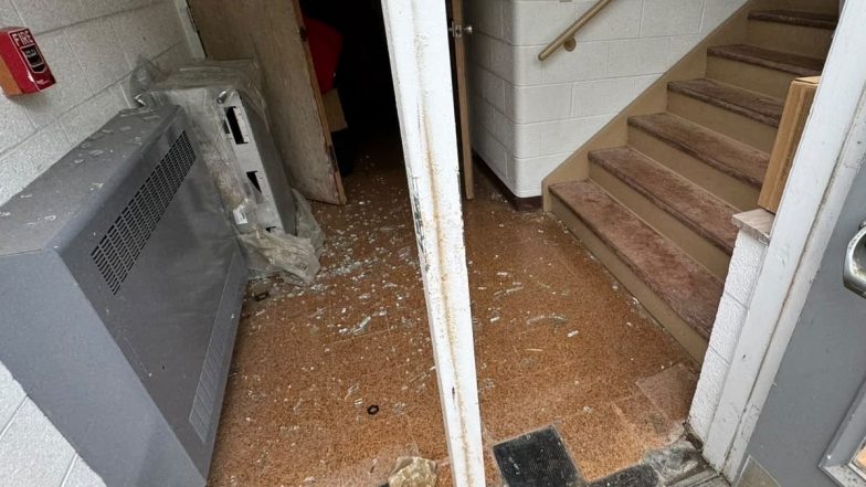 US Hindu Temple Attack: Ohio&rsquo;s Shree Swaminarayan Vadtal Dham Targeted With Bricks, Windows Shattered (Video)