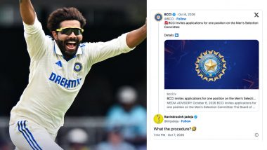 Ravindra Jadeja Cheekily Inquires About Team India's Chief Selector Role After Ajit Agarkar's Exit