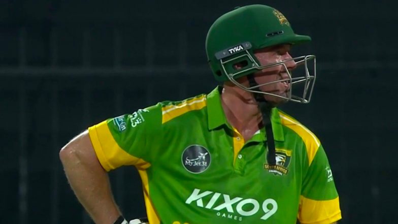AB de Villiers Smashes Sensational 37-Ball Century During South Africa Champions vs Australia Champions Match in WCL 2026