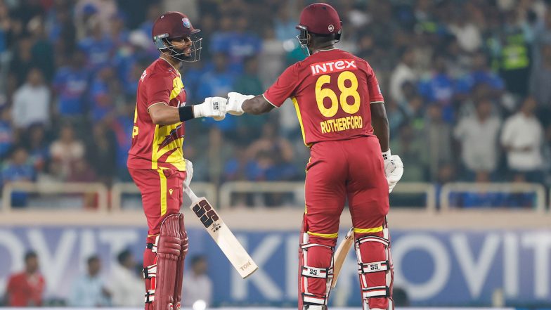 West Indies Register Second-Highest Successful Run Chase in T20I History During IND vs WI Match