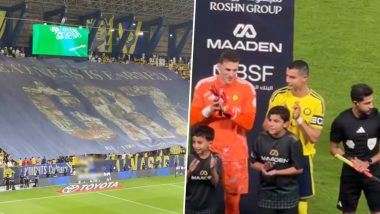Cristiano Ronaldo Welcomed With 'Greatness is Earned' Tifo by Al-Nassr Fans Following Portugal Controversy