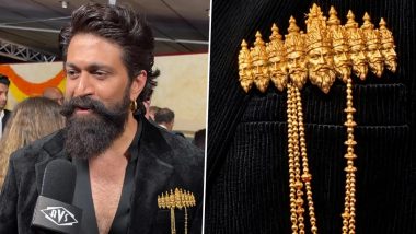 Yash&rsquo;s 10-Headed Gold Ravana Brooch at &lsquo;Ramayana&rsquo; Los Angeles Premiere Goes Viral