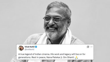 Virat Kohli Pays Tribute to Nana Patekar, Remembers Indian Cinema Icon as 'True Legend'