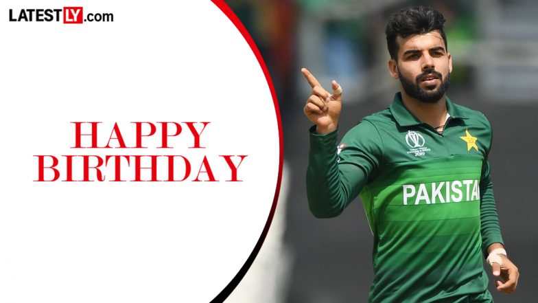 Shadab Khan Birthday Special: Celebrating Pakistan's All-Rounder As Champions Trophy Winner Turns 28