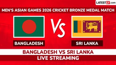 Bangladesh vs Sri Lanka, Live Streaming and Free Telecast of Men's Asian Games 2026 Cricket Bronze Medal in India