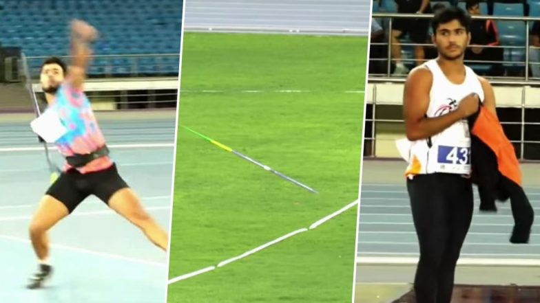 Aditya Wins Gold Medal in Men's Javelin Throw at 65th National Open Athletics Championships 2026