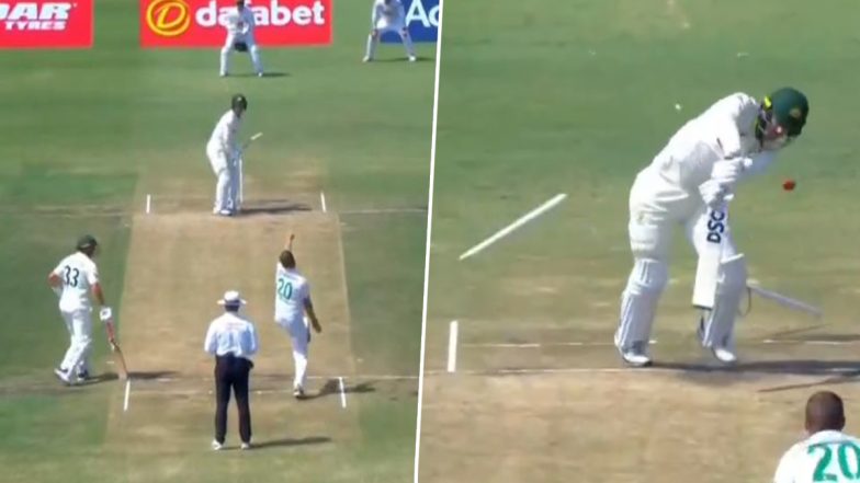 Anrich Nortje Rattles Nic Maddinson's Stumps With Fiery Yorker During SA vs AUS 1st Test 2026