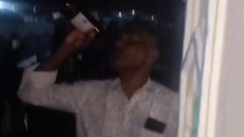 Viral Video Shows Karnataka Cop Allegedly Drinking on Mosque Terrace; Constable Suspended