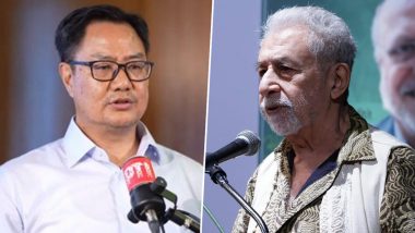 Kiren Rijiju Calls Naseeruddin Shah &lsquo;Dimagi Naxal&rsquo; After Actor Backs Jamia Millia Students&rsquo; Union Protest (Video)