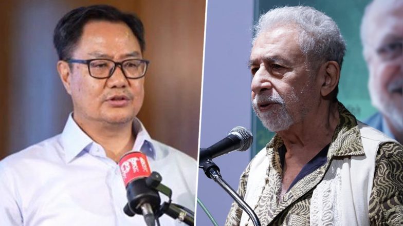 Kiren Rijiju Calls Naseeruddin Shah &lsquo;Dimagi Naxal&rsquo; After Actor Backs Jamia Millia Students&rsquo; Union Protest (Video)