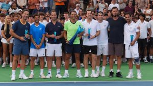 sports-Rafael Nadal Displays Vintage Form to Guide Team Rafa to 4-3 Exhibition Win Over Team Andy Murray