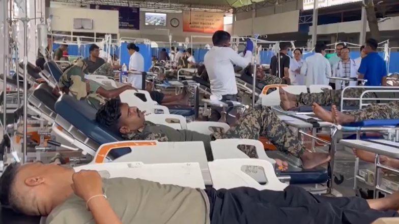 Manipur: 81 BSF Personnel, 3 Civilian Drivers Hospitalised Over Suspected Food Poisoning After Breakfast (Video)