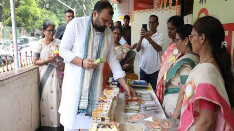 India News | KVIC Chairman Hails Lijjat Papad Women Artisans, Says Organisation Advances 'Vocal for Local' Vision