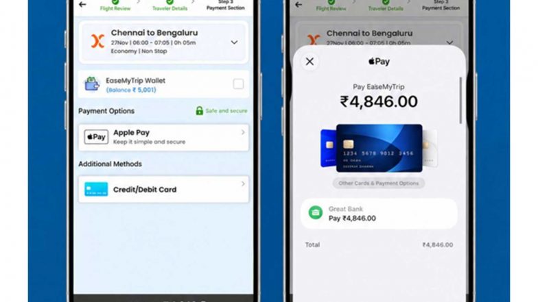 Business News | EaseMyTrip Joins Apple Pay India Launch to Offer Faster, Seamless Booking Payments