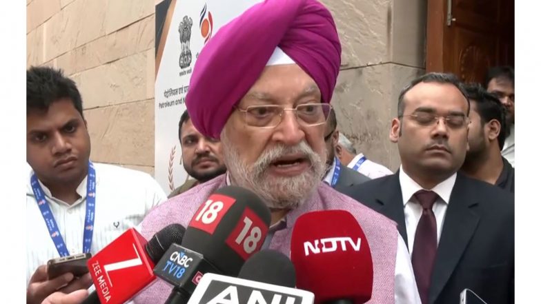 Business News | No Global Oil Shortage, Supply Route Disruptions Driving Prices: Hardeep Puri