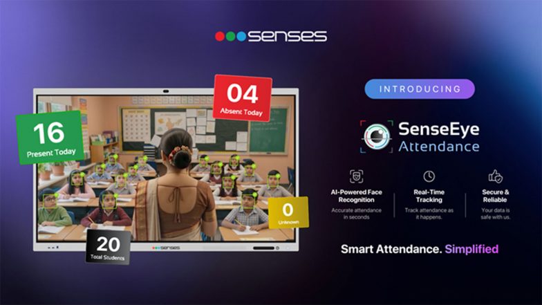 Business News | Senses Electronics Launches SenseEye: Innovative AI Face Recognition Attendance for Smart Classrooms