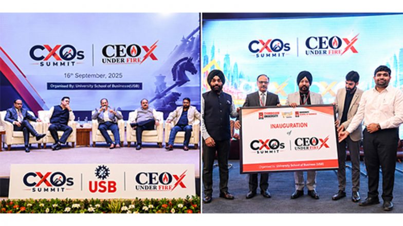 Business News | University School of Business at Chandigarh University Organizes India's First Corporate Crisis Championship 'CEO Under Fire X'
