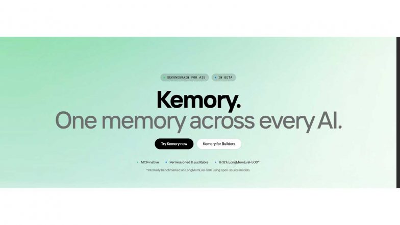 Business News | SeKondBrain's Kemory Launches with Indian Users' Data Held on Indian Soil