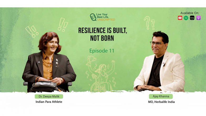 Business News | Deepa Malik Shares Powerful Lessons on Resilience, Reinvention and Self Belief on Herbalife India's Live Your Best Life, Unscripted