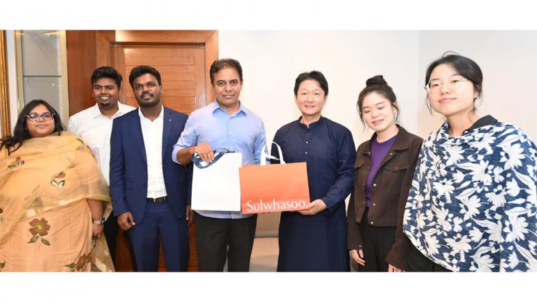 India News | KTR Meets South Korean President’s Advisor, Seoul National University Delegation; Seeks Stronger Telangana-Korea Ties in Technology