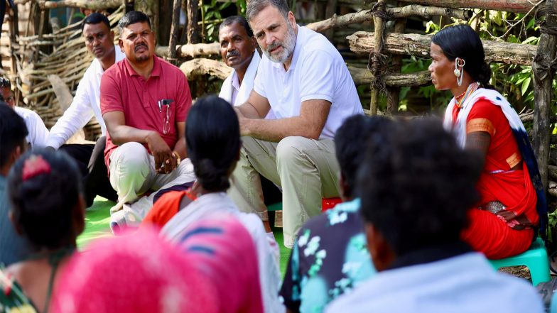 India News | “No Greater Grief Than Losing One's Children”: Rahul Gandhi Meets Tribal Families in Balaghat over Child Deaths