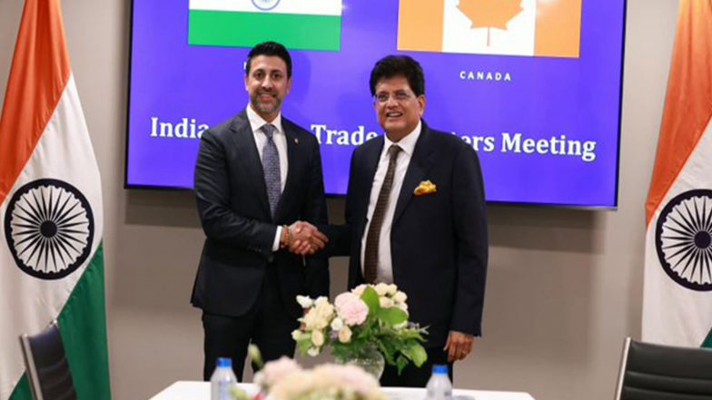 Business News | Commerce Minister Piyush Goyal Pushes Trade Deals in G20 Bilaterals