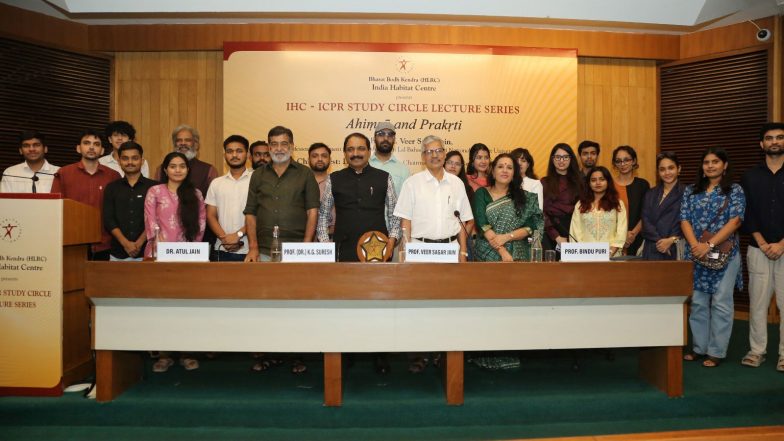 Business News | IHC–ICPR Study Circle Hosts Lecture on “Ahiṃsā and Prakṛti” at India Habitat Centre
