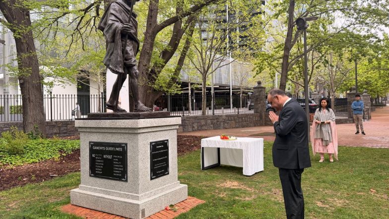 World News | Indian Missions Worldwide Mark Gandhi Jayanti, Recall His Timeless Message of Truth, Non-violence