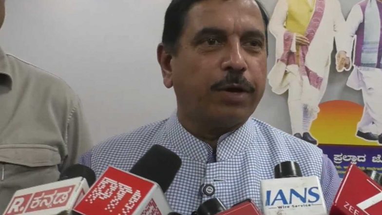 India News | Union Minister Pralhad Joshi Questions Karnataka Police over CM’s Dharna at Chief Electoral Officer’s Office