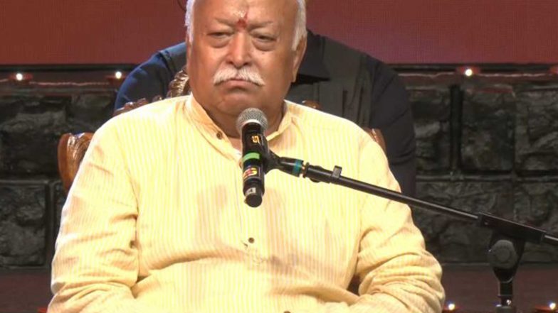 India News | RSS Chief Mohan Bhagwat Unveils 'Gyanrang Dnyaneshwari' App at Sant Dnyaneshwar Maharaj’s 750th Birth Anniversary