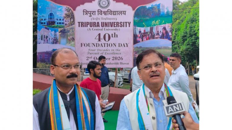 India News | Tripura Central University Celebrates 40th Foundation Day