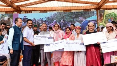 India News | Himachal CM Sukhu Distributes Rs 5.78 Crore to 1,471 Beneficiaries Under Workers' Welfare Schemes