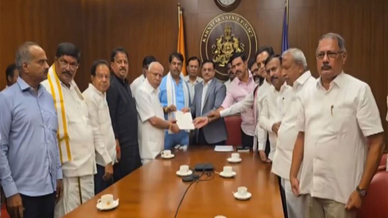 India News | BJP Delegation Meets Karnataka DGP over SIR Form-7 Complaints, Yediyurappa Warns of Statewide Agitation
