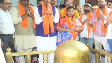India News | Jharkhand: Sanjay Seth Prays for Speedy Recovery of Pilot Smit Machchhar in Ranchi