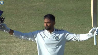 Sports News | Irani Cup: Smaran's Century Keeps Rest of India in Front Against J-K