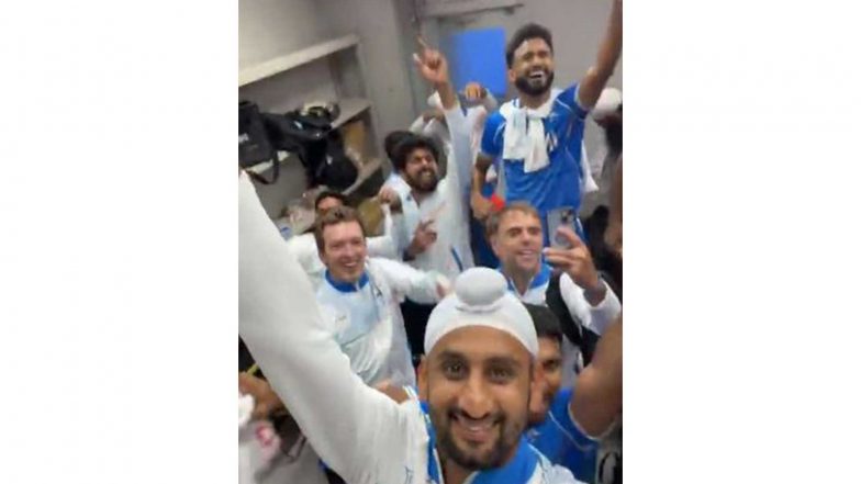 Sports News | Indian Men's Hockey Team Celebrates in Dressing Room After Asian Games Gold, LA Olympics Qualification