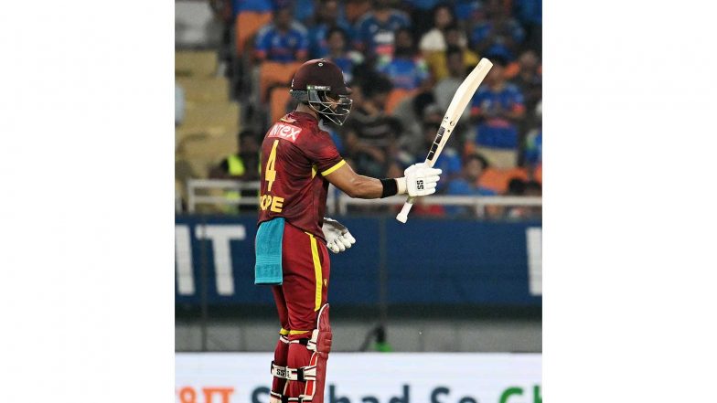 Sports News | Shai Hope’s 162, Motie’s Late Blitz Power West Indies to Five-wicket Win over India in 3rd ODI  