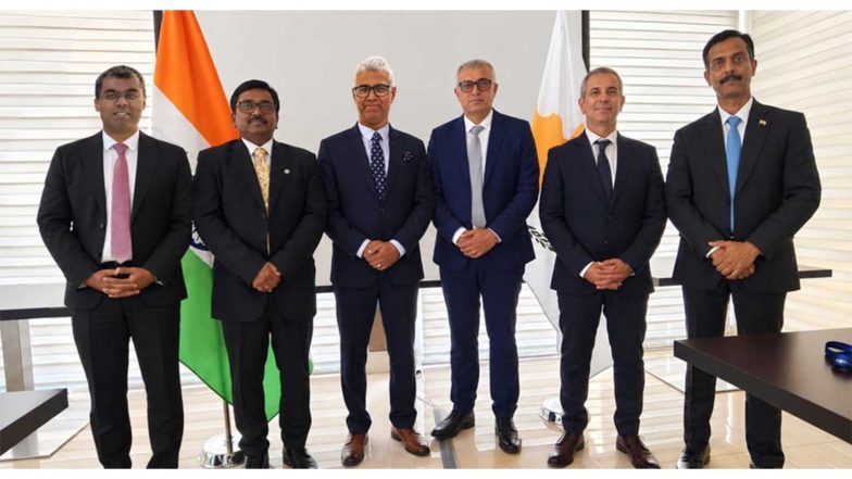 World News | India, Cyprus Hold First Joint Maritime Committee Meeting