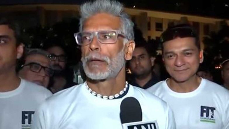 Entertainment News | Milind Soman Flags off Fortis Fit Gurugram Half Marathon, Urges People to Stay Fit