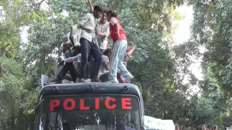 India News | Jantar Mantar Protest: AISA President Neha Bora Detained During Protest Demanding CEC’s Resignation