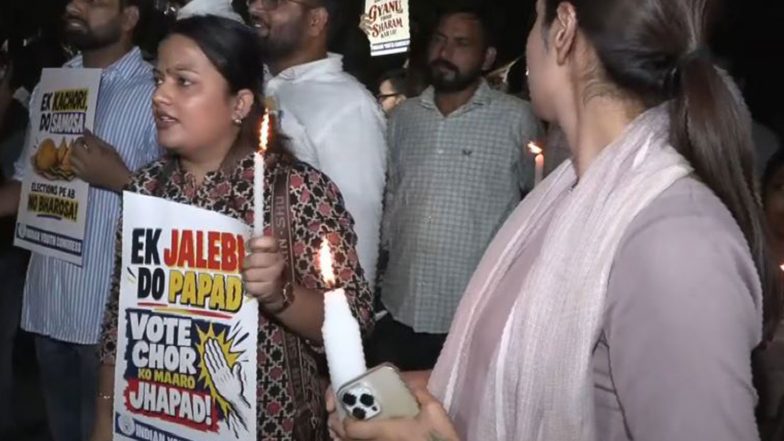 India News | IYC Marches Towards Jantar Mantar Against Gyanesh Kumar, Slams Centre for 'saving' Him