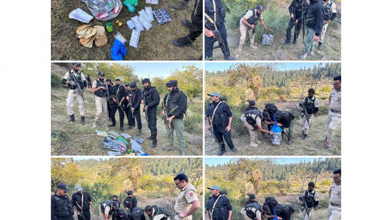 India News | J-K: Budgam Police Recover Bag Containing Medicines, Eatables Near Encounter Site