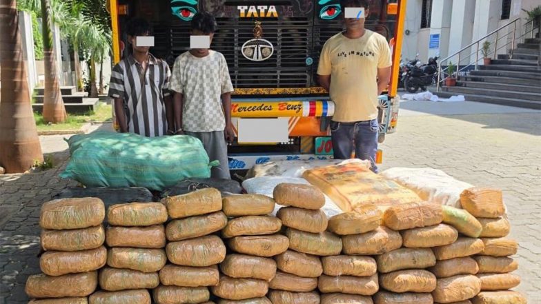 India News | NCB Mumbai Seizes 500 Kg Ganja Concealed Among Steel Pipes in Nagpur, Arrests Three