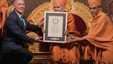 India News | 13-volume Biography of Late BAPS President Pramukh Swami Maharaj Sets Guinness World Record